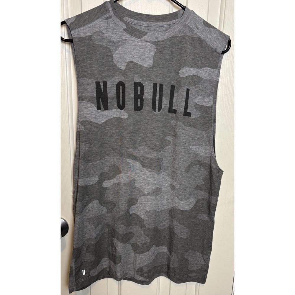 NOBULL Shirt Men's M Camo Athletic Tank Top Workout Gym Muscle Tee